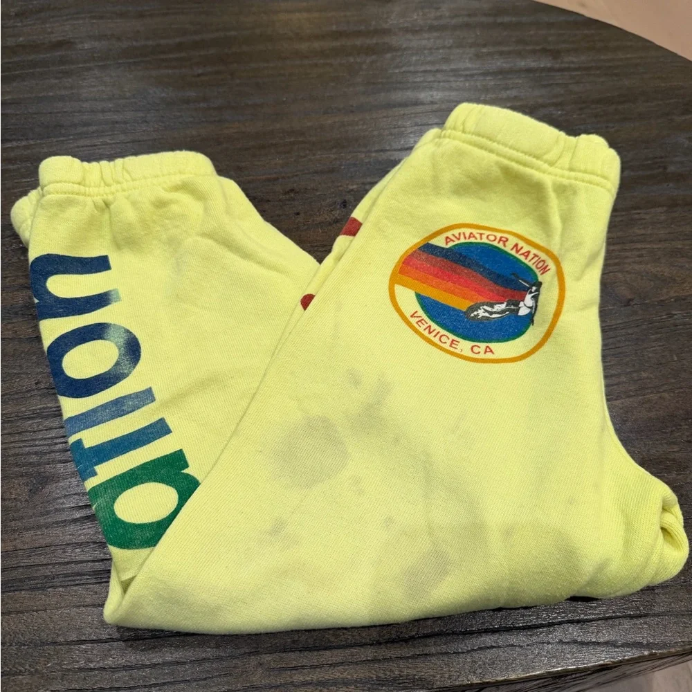 Aviator Nation Vibrant Yellow Sweatpants - Picture 2 of 5